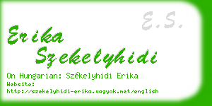 erika szekelyhidi business card